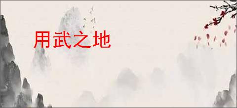 用武之地