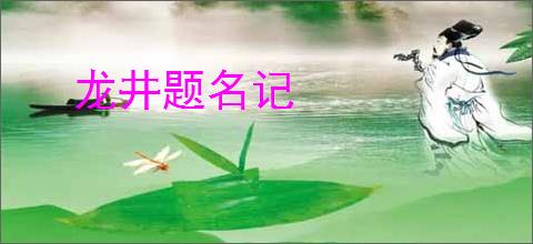 龙井题名记