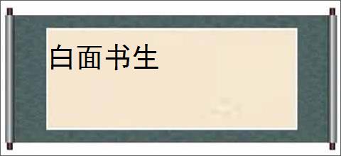 白面书生